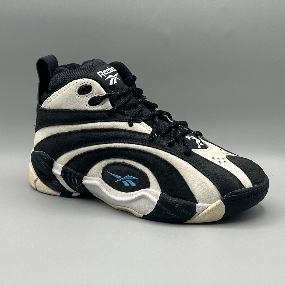 Reebok Shaqnosis Black White Retro Basketball - Youth Size 5 Women's Size 6.5 - Picture 5 of 8